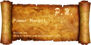 Pamer Margit névjegykártya